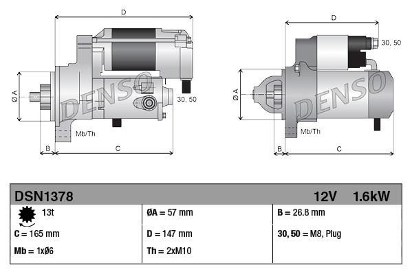 Starter DENSO DSN1378