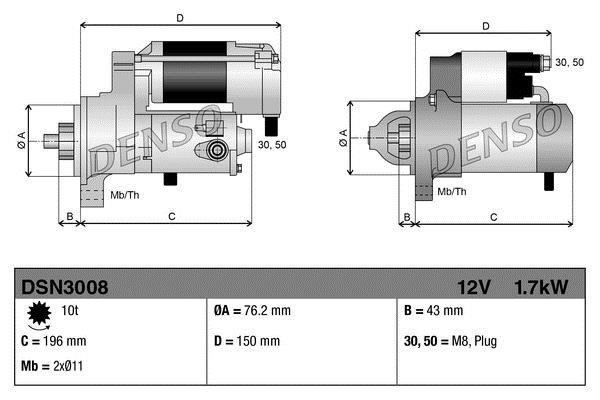 Starter DENSO DSN3008