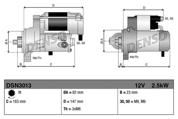 Starter DENSO DSN3013
