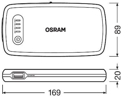 Charger Osram with POWER BANK 6000 mAh Osram OBSL200