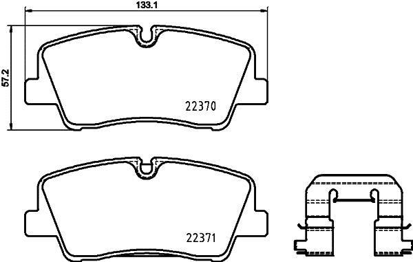 Mintex MDB3861 Brake Pad Set, disc brake MDB3861