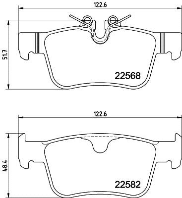 Mintex MDB3939 Brake Pad Set, disc brake MDB3939