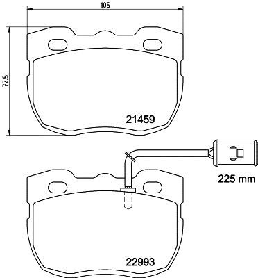 Mintex MDB4129 Brake Pad Set, disc brake MDB4129