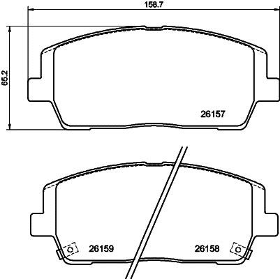 Mintex MDB4194 Brake Pad Set, disc brake MDB4194