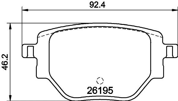 Mintex MDB3455 Brake Pad Set, disc brake MDB3455