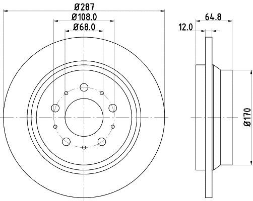 Mintex MDC1434C Brake disk MDC1434C