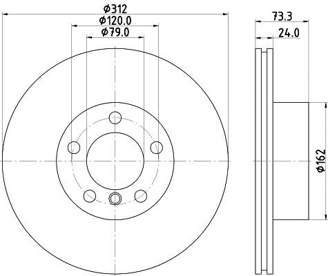 Mintex MDC2567 Brake disc MDC2567