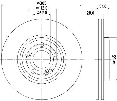 Mintex MDC2979C Brake disc MDC2979C