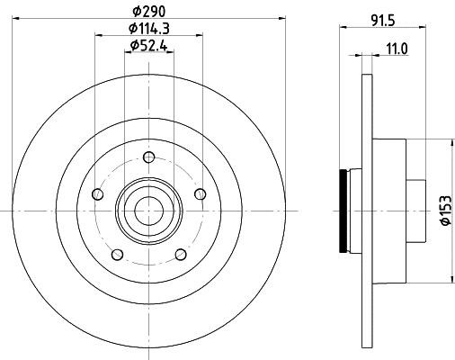 Mintex MDC2965C Brake disc MDC2965C