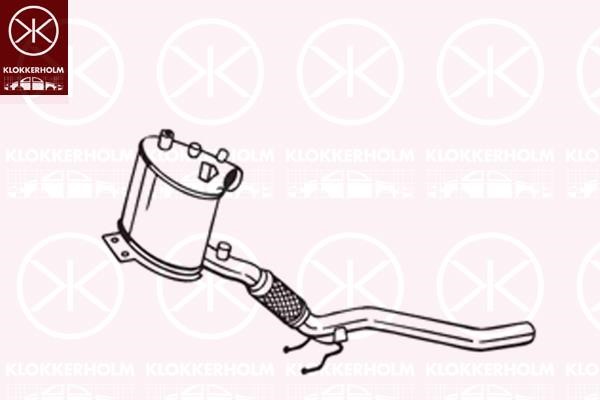 Klokkerholm 095-331 Soot/Particulate Filter, exhaust system 095331
