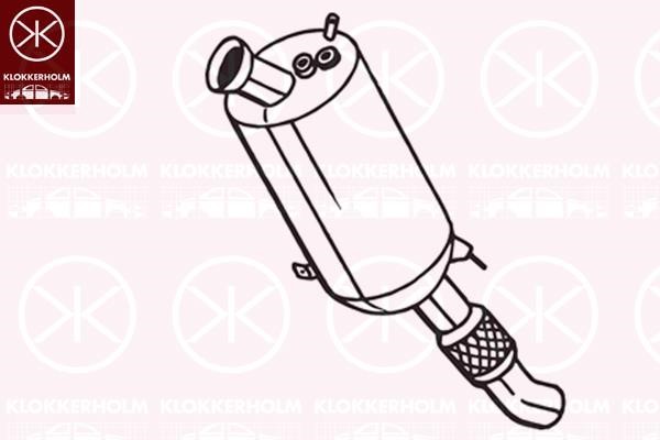 Klokkerholm 097-753 Soot/Particulate Filter, exhaust system 097753