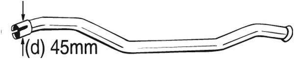 Klokkerholm 889-169 Exhaust pipe, repair 889169