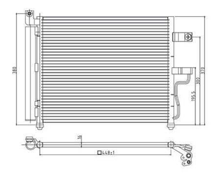 Magneti marelli 359003220850 Condenser, air conditioning 359003220850