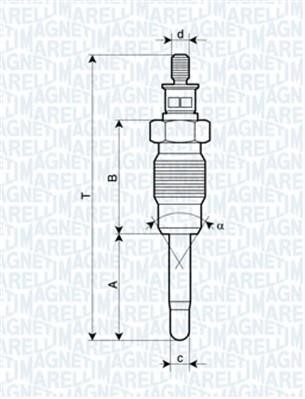 Magneti marelli 060900410606 Glow plug 060900410606