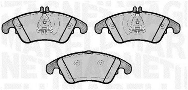 Magneti marelli 363916060654 Brake Pad Set, disc brake 363916060654