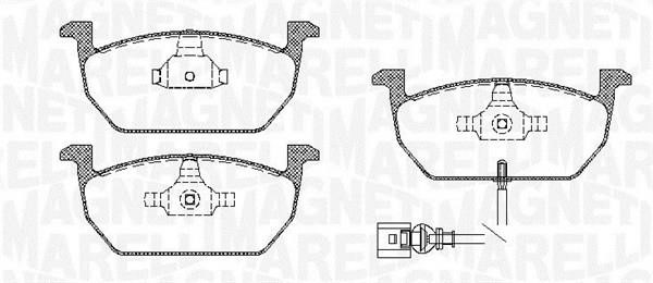 Magneti marelli 363916060819 Brake Pad Set, disc brake 363916060819