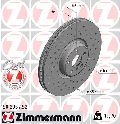 Otto Zimmermann 150.2957.52 Brake disk 150295752