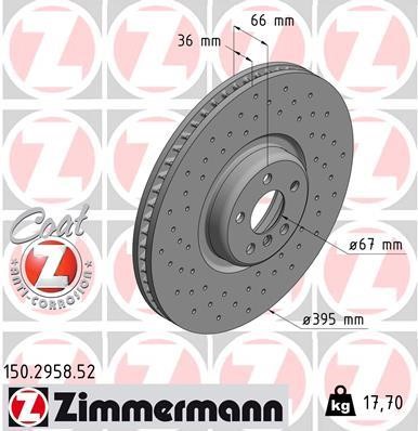 Otto Zimmermann 150.2958.52 Brake disk 150295852