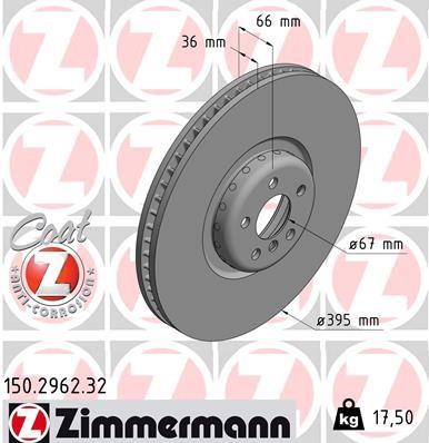 Otto Zimmermann 150.2962.32 Brake disc 150296232