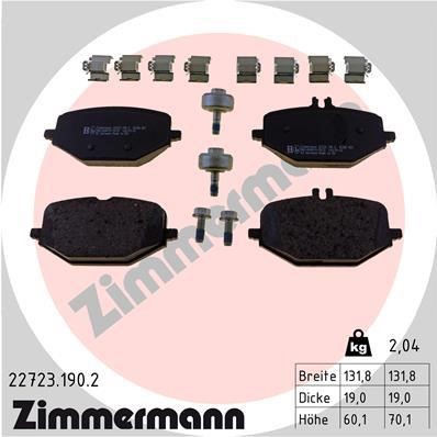 Otto Zimmermann 22723.190.2 Brake Pad Set, disc brake 227231902