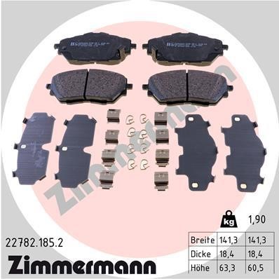 Otto Zimmermann 22782.185.2 Brake Pad Set, disc brake 227821852