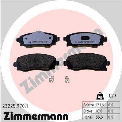 Otto Zimmermann 23225.970.1 Brake Pad Set, disc brake 232259701