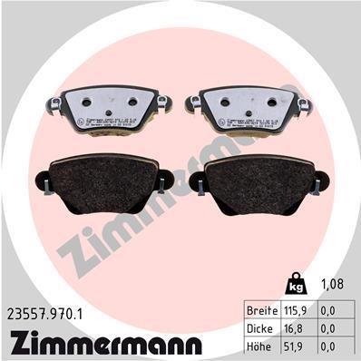 Otto Zimmermann 23557.970.1 Brake Pad Set, disc brake 235579701
