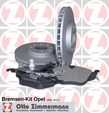 Otto Zimmermann 640.4238.00 Brake discs with pads, set 640423800