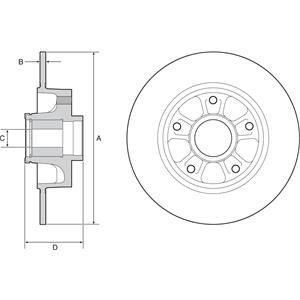 Delphi BG9230RSC Brake disk BG9230RSC BG9230RSC Delphi Brake disk