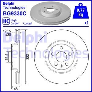 Delphi BG9330C Brake disk BG9330C