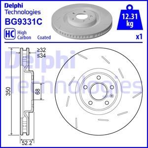 Delphi BG9331C Brake disk BG9331C