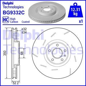 Delphi BG9332C Brake disk BG9332C