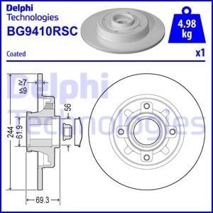 Delphi BG9410RSC Brake disc BG9410RSC