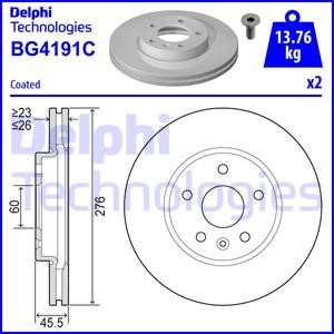 Delphi BG4191-C Brake disk BG4191C