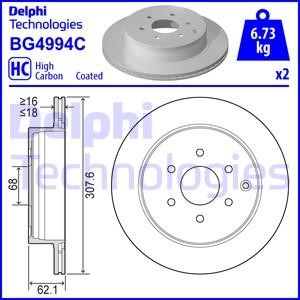 Delphi BG4994C Brake disc BG4994C