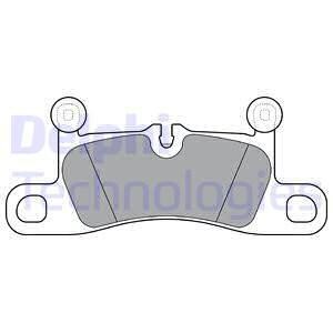 Delphi LP3298 Brake Pad Set, disc brake LP3298