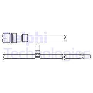 Delphi LZ0286 Warning Contact, brake pad wear LZ0286