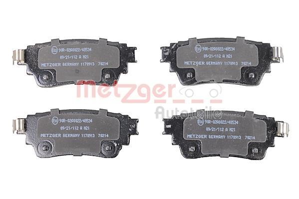 Metzger 1170913 Brake Pad Set, disc brake 1170913