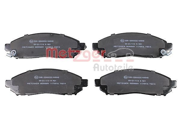 Metzger 1170916 Brake Pad Set, disc brake 1170916