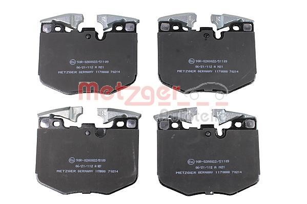 Metzger 1170888 Brake Pad Set, disc brake 1170888