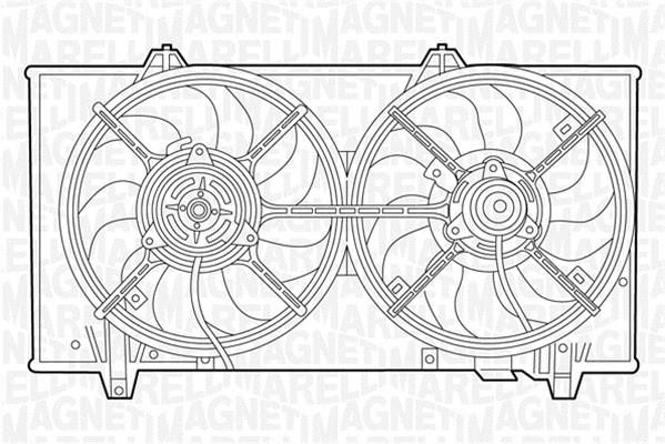 Magneti marelli 069422415010 Hub, engine cooling fan wheel 069422415010