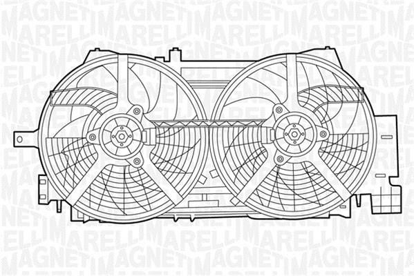 Magneti marelli 069422436010 Hub, engine cooling fan wheel 069422436010