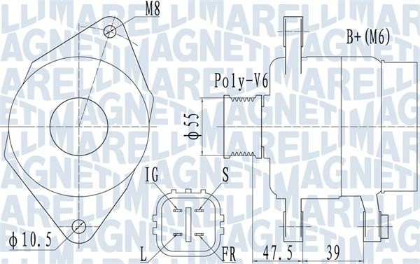063731942010 Magneti marelli Alternator