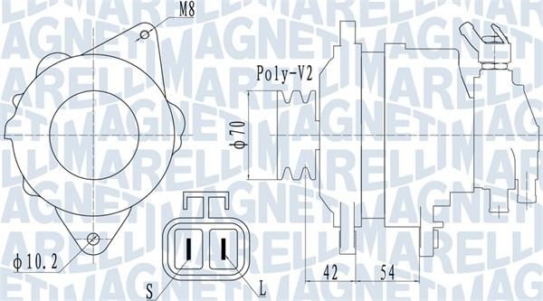 Magneti marelli 063731533010 Alternator 063731533010