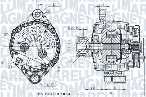 063732045010 Magneti marelli Alternator