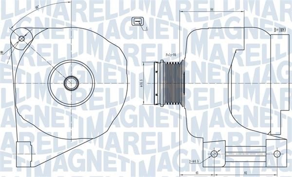 Magneti marelli 063731673010 Alternator 063731673010