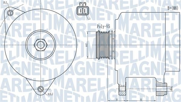 Magneti marelli 063731906010 Alternator 063731906010