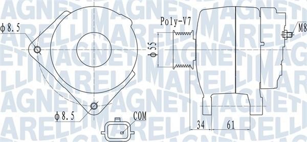 Magneti marelli 063732054010 Alternator 063732054010