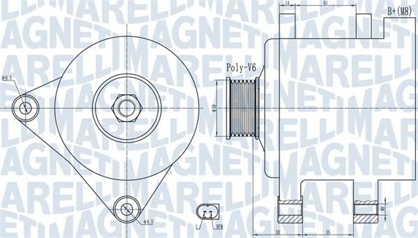 063732056010 Magneti marelli Alternator