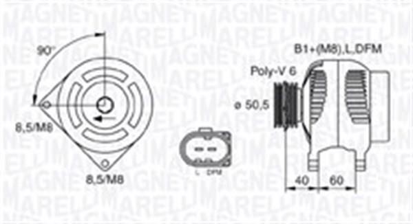 Magneti marelli 063730007010 Alternator 063730007010